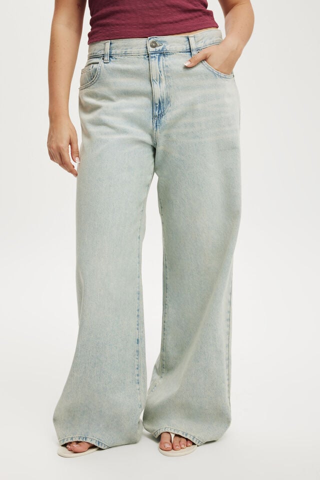 Cotton On Relaxed Wide Jean Sundune Blue