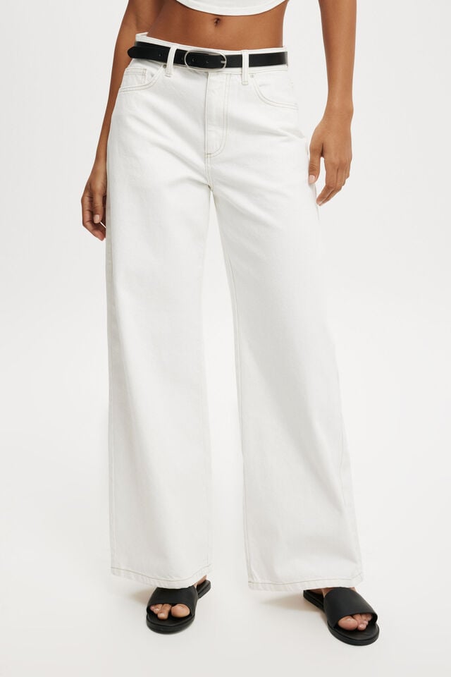 Cotton On Relaxed Wide Jean Vintage White