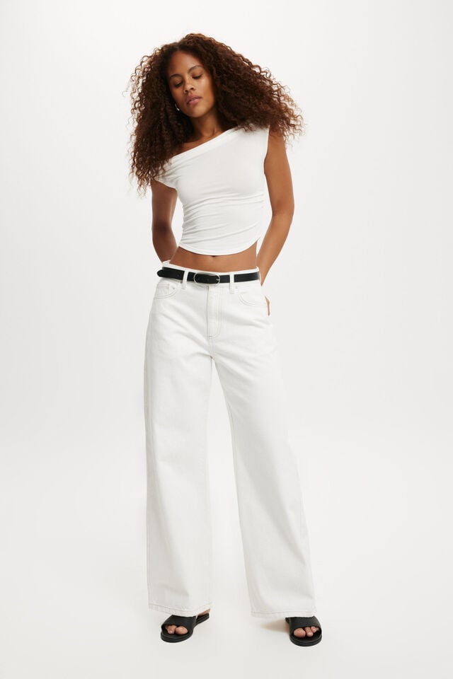 cotton on Relaxed Wide Jean vintage white