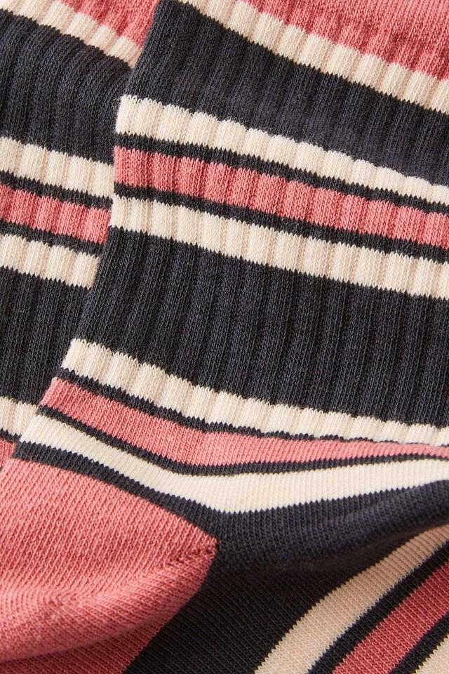 Cotton On Retro Sporty Crew Sock Stripe/multi