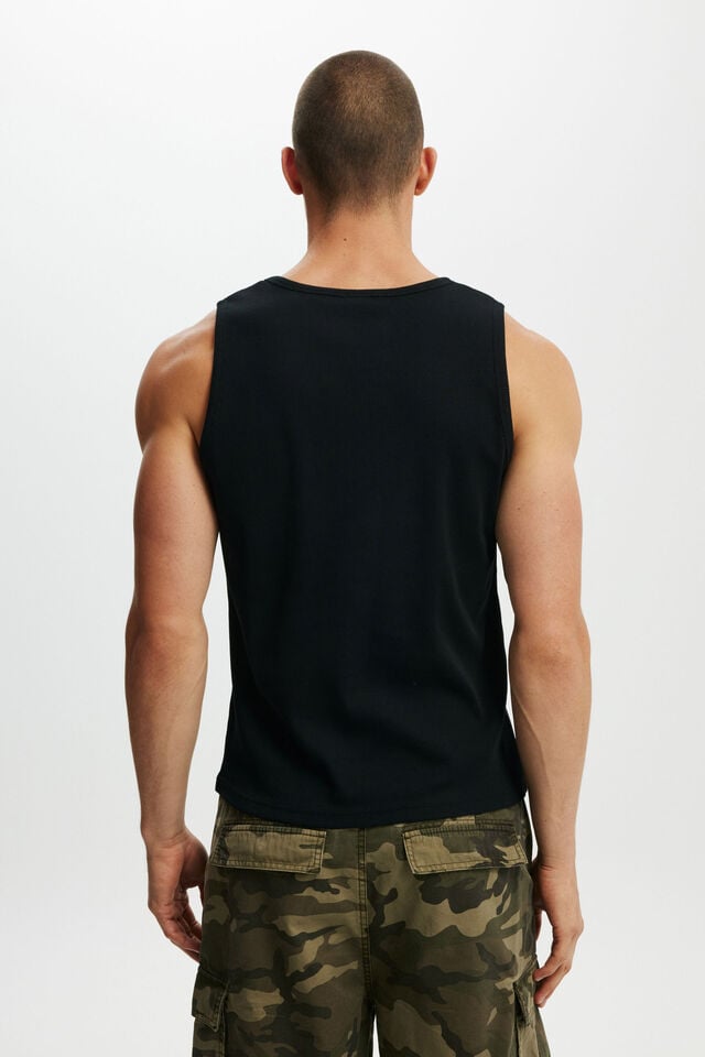 Cotton On Rib Tank Black