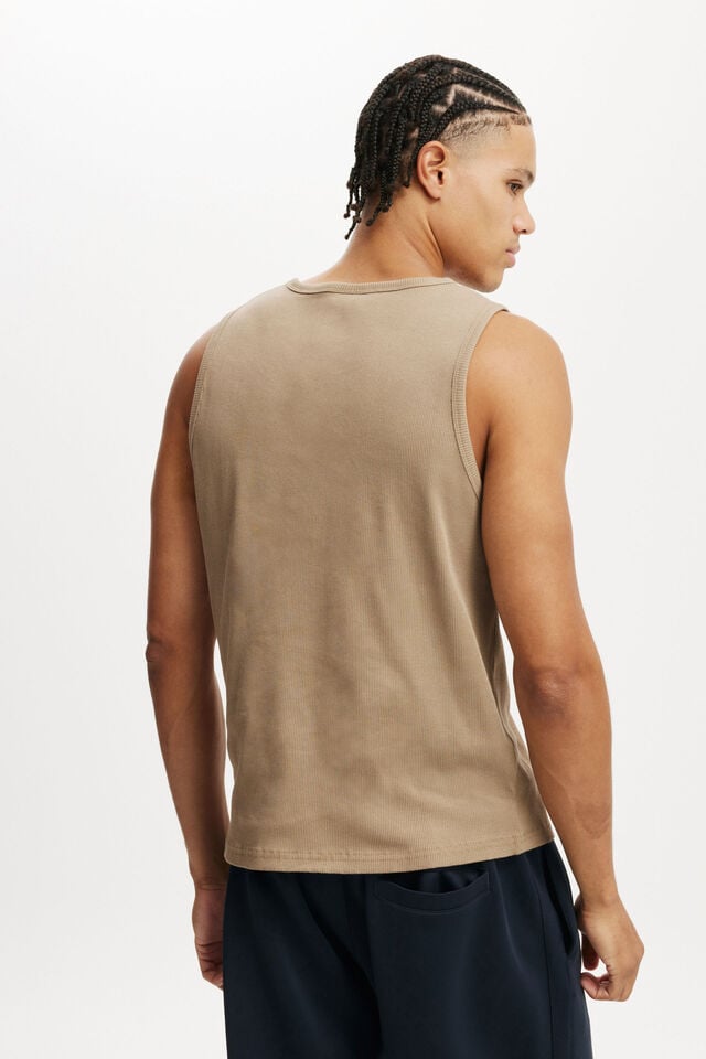 Cotton On Rib Tank Coffee