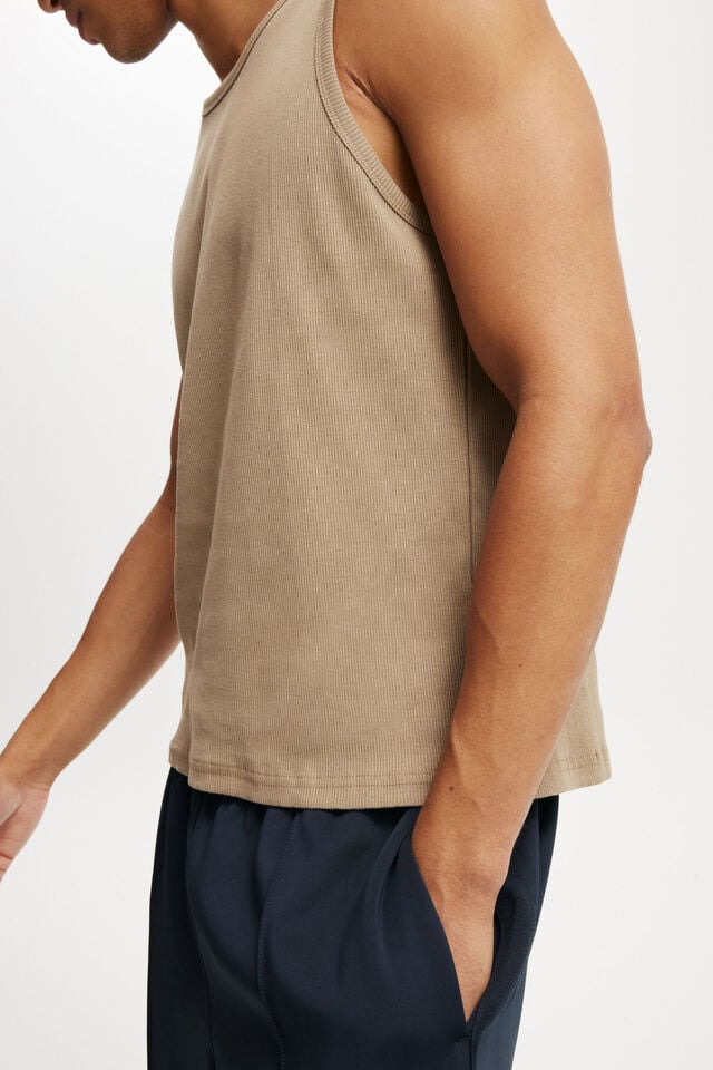 Cotton On Rib Tank Coffee