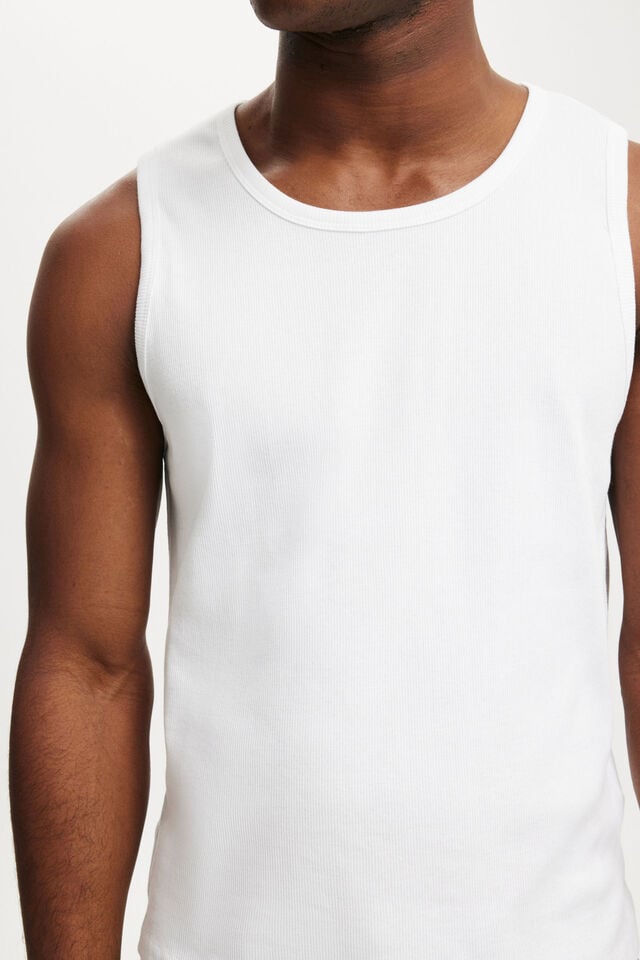 Cotton On Rib Tank White