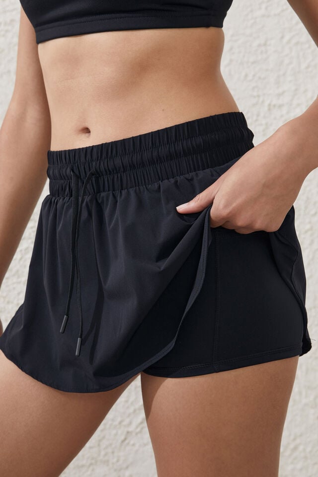 Cotton On Run Mesh Skirt Black