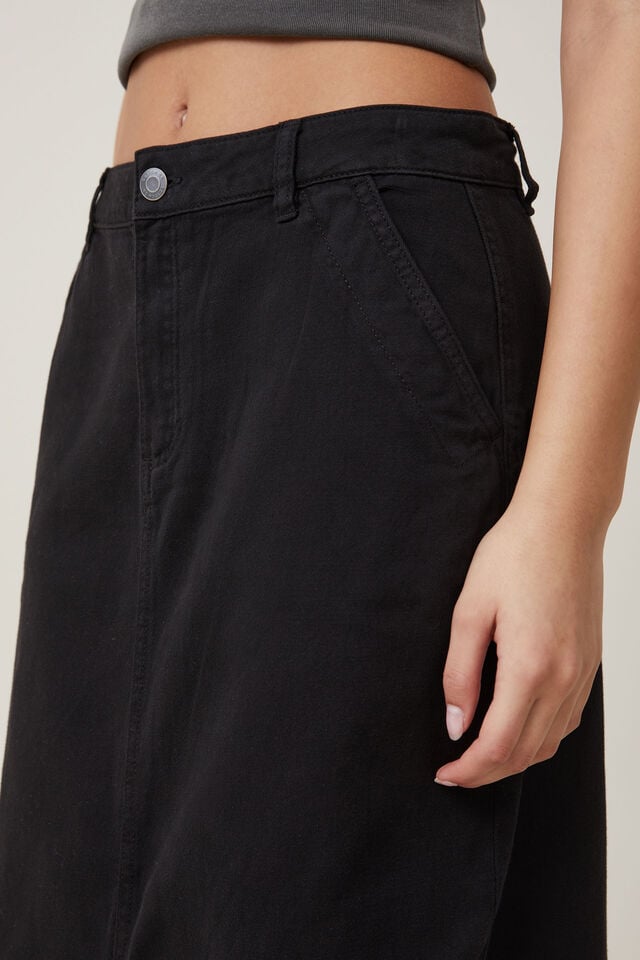 Cotton On Ryder Utility Maxi Skirt Black