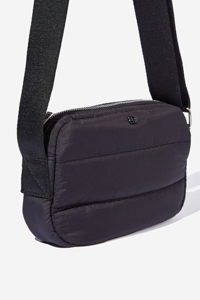 Cotton On Rylie Cross Body Bag Black Quilted