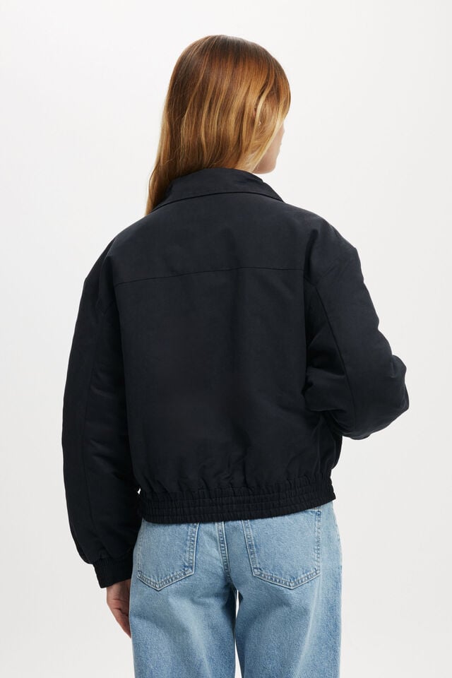 Cotton On Scout Collared Bomber Jacket Midnight