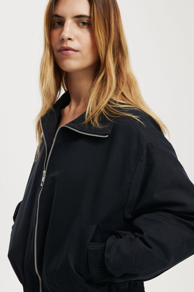Cotton On Scout Collared Bomber Jacket Midnight