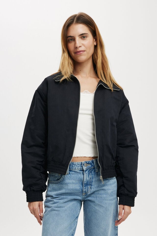 cotton on Scout Collared Bomber Jacket midnight