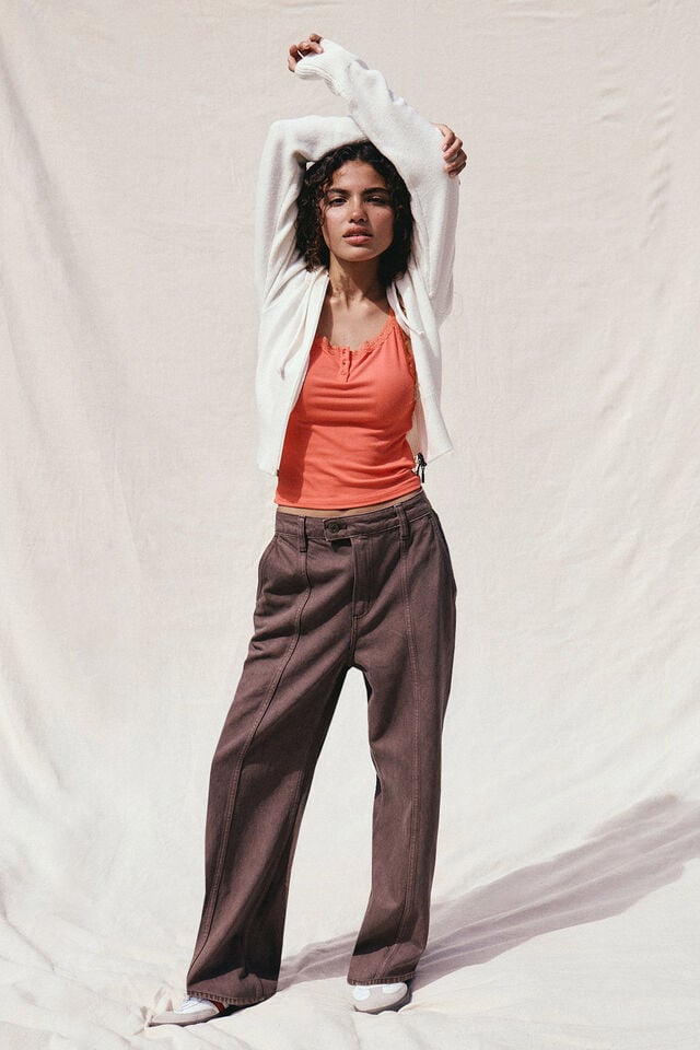 cotton on Seam Wide Jean washed oak