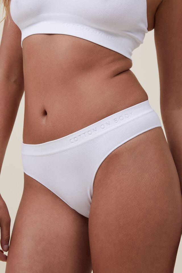 Cotton On Seamless Hipster Cheeky Brief White