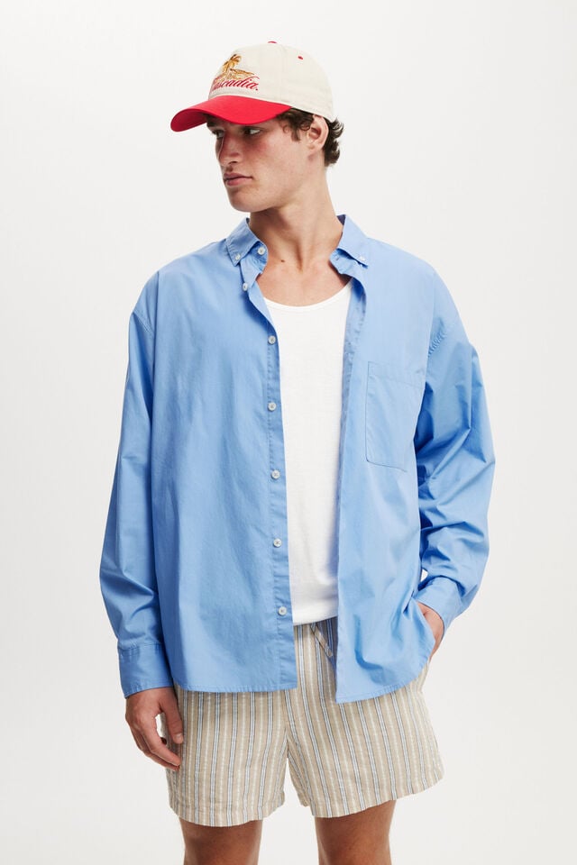 Cotton On Short Short Stone Seersucker Stripe