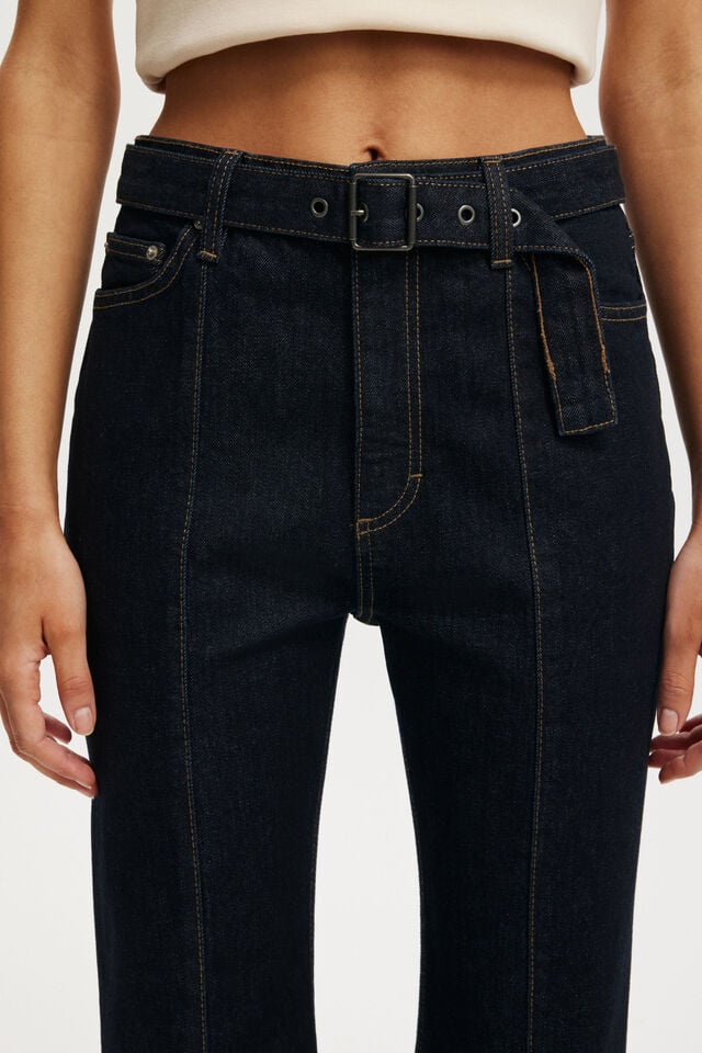Cotton On Sienna High Flare Jean Seam Shutter Blue