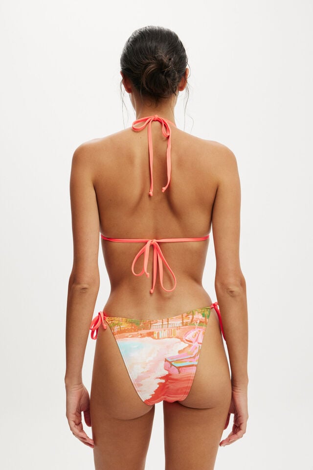 Cotton On Slider Triangle Bikini Top Sunset Resort