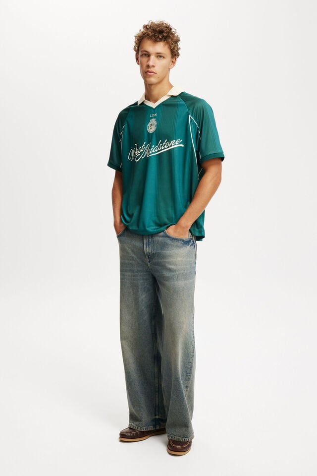 Cotton On Soccer Jersey Emerald/west Maidstone