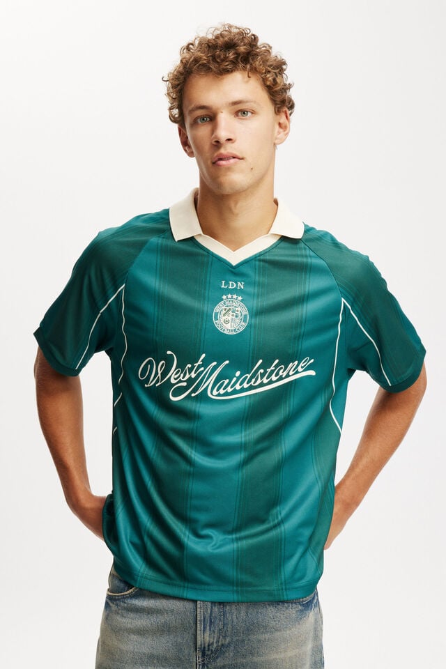 Cotton On Soccer Jersey Emerald/west Maidstone
