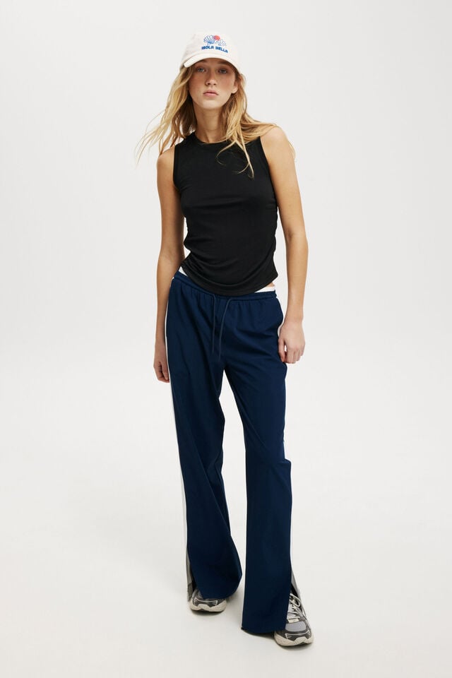 Cotton On Soft Ruched Side Tank Black