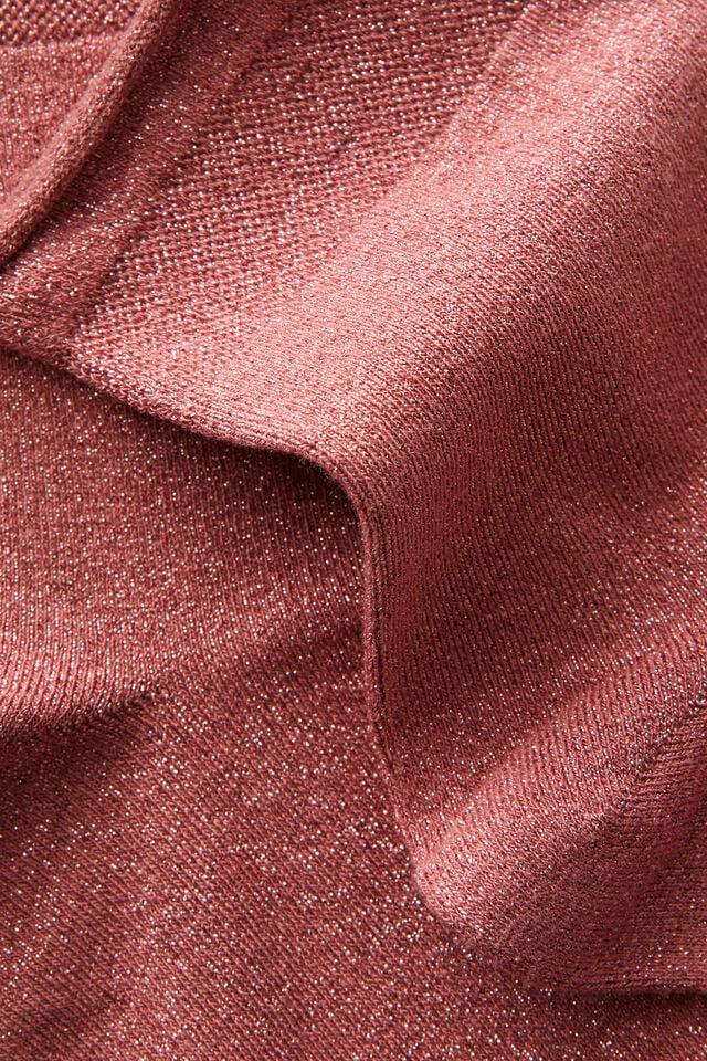 Cotton On Sparkle Mid Crew Sock Rose