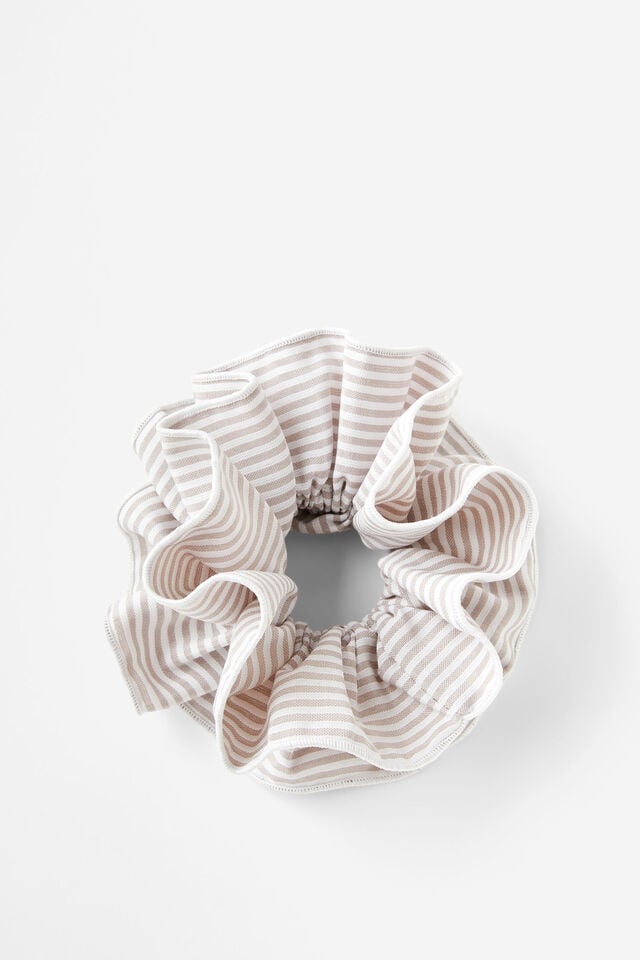 cotton on Stella Scrunchie natural stripe