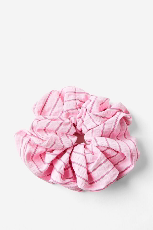 Cotton On Stella Scrunchie Pink/white Stripe