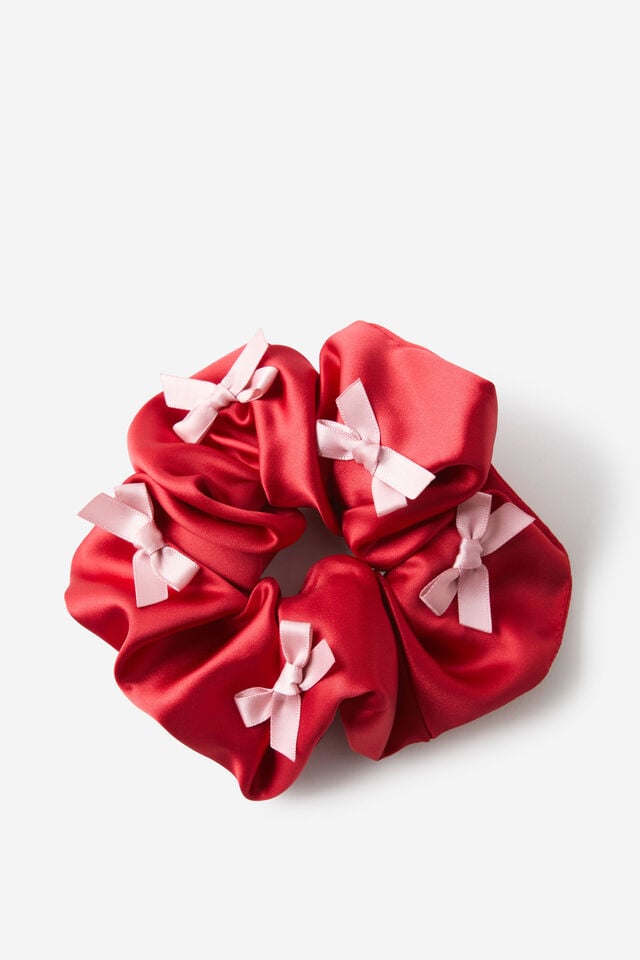 cotton on Stella Scrunchie red/dusty pink