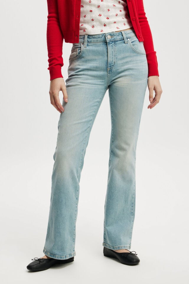 Cotton On Stretch Bootcut Flare Jean Blue Moon