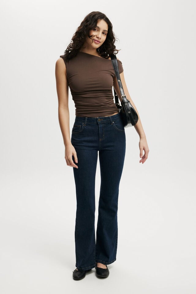 cotton on Stretch Bootcut Flare Jean oxford blue