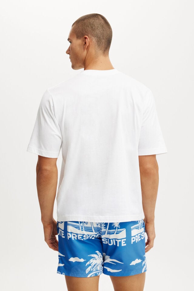 Cotton On Stretch Swim Short Blue Havana Print