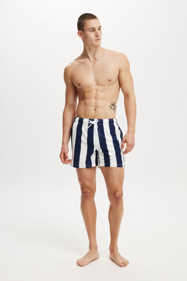 cotton on Stretch Swim Short navy resort stripe