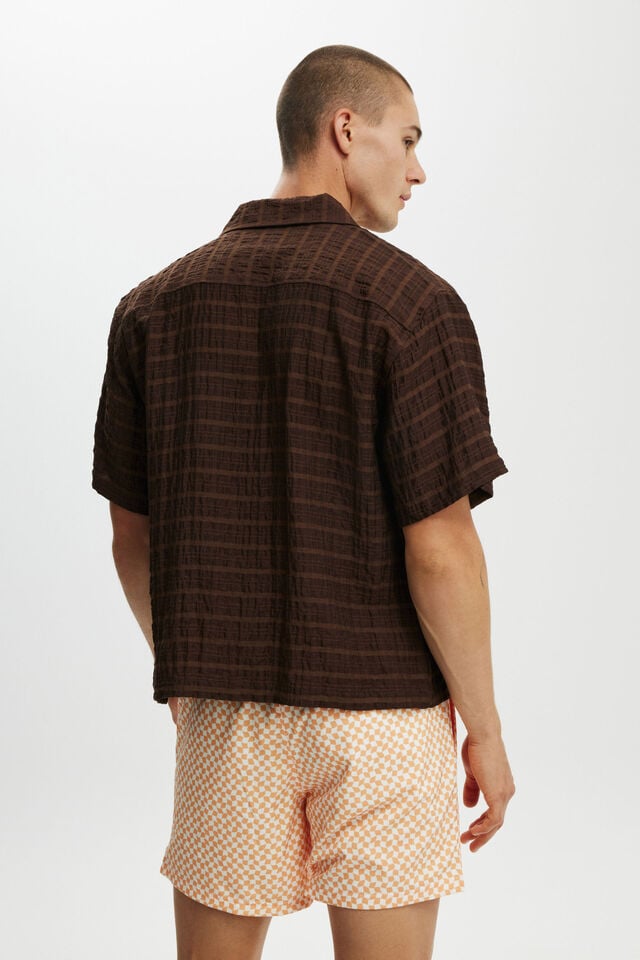 Cotton On Stretch Swim Short Orange Micro