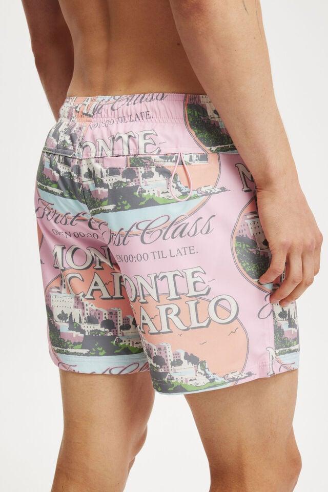 Cotton On Stretch Swim Short Pink Monte Carlo