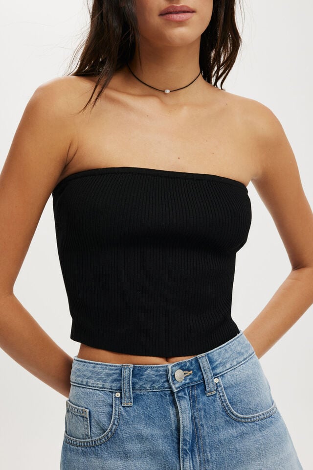 Cotton On Summer Bandeau Black