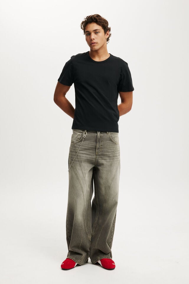 cotton on Super Baggy Balloon Jean seam steel grey