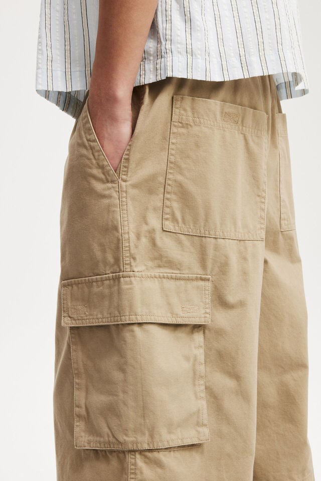 Cotton On Super Baggy Cargo Short Tan