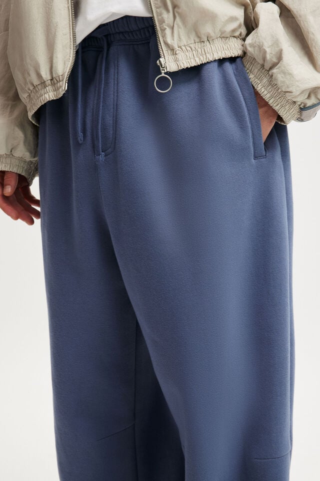 Cotton On Super Baggy Cuffed Sweatpant Blue Slate