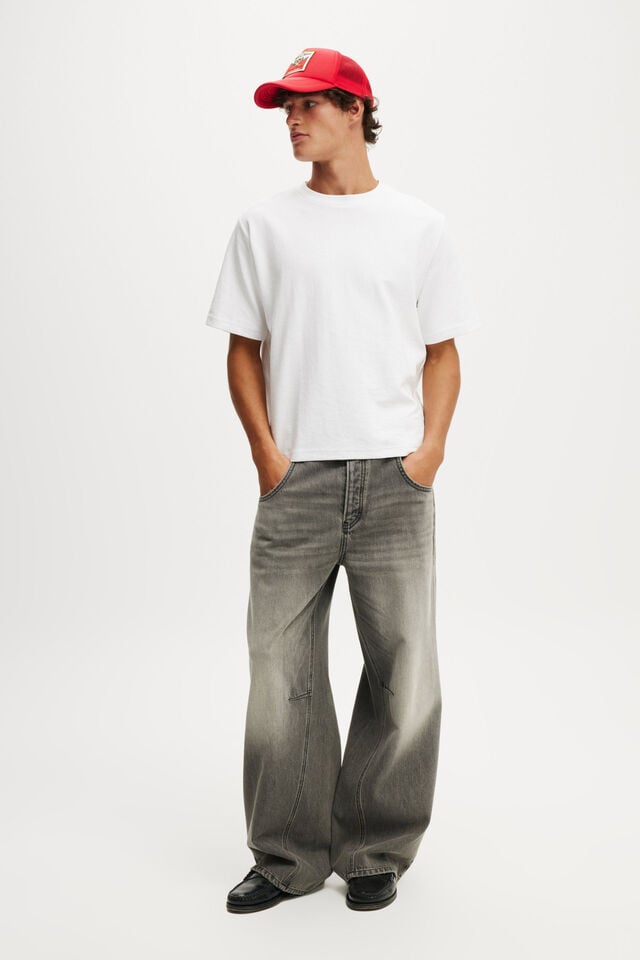 cotton on Super Baggy Engineered Jean push black