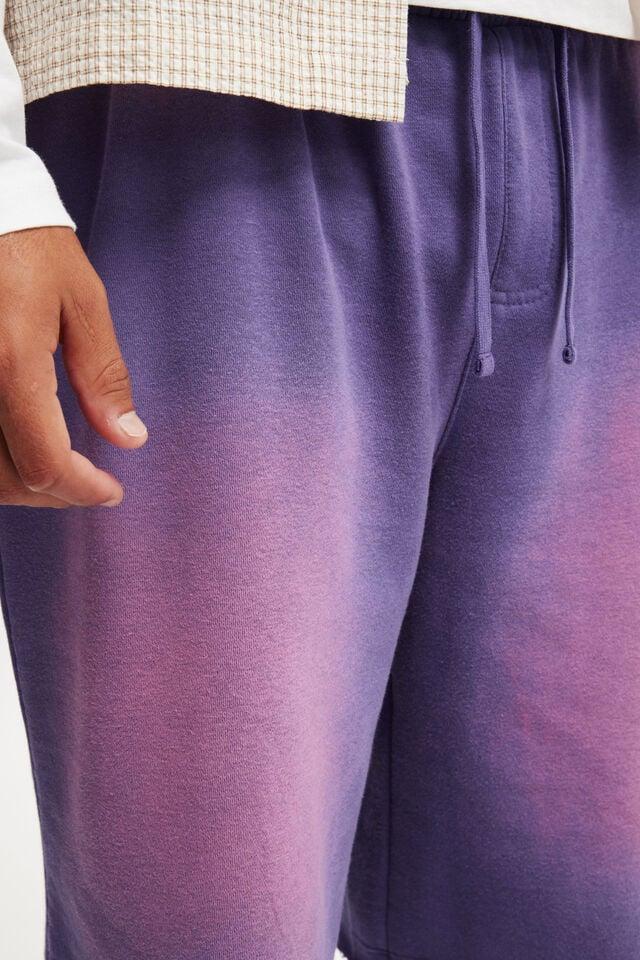 Cotton On Super Baggy Fleece Short Grape / Y2k Wash