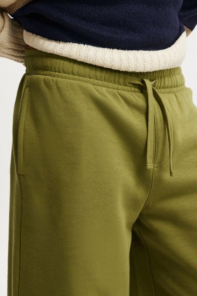 Cotton On Super Baggy Fleece Short Grass Green