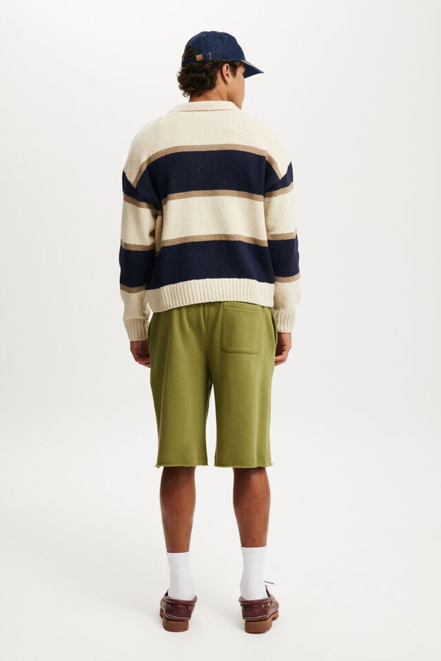 Cotton On Super Baggy Fleece Short Grass Green