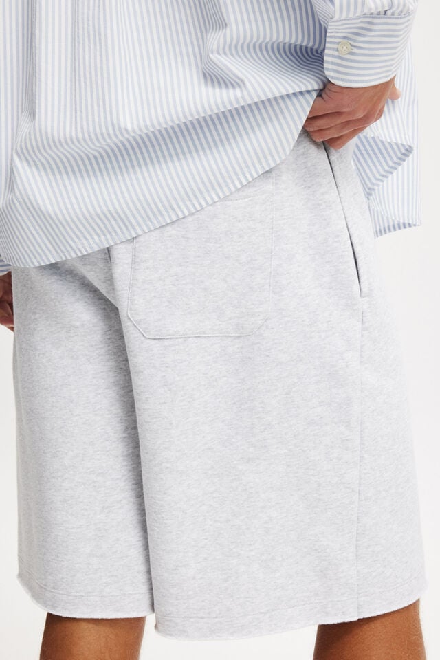 Cotton On Super Baggy Fleece Short Grey Marle