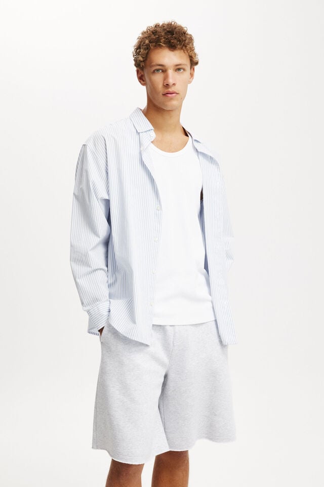 Cotton On Super Baggy Fleece Short Grey Marle