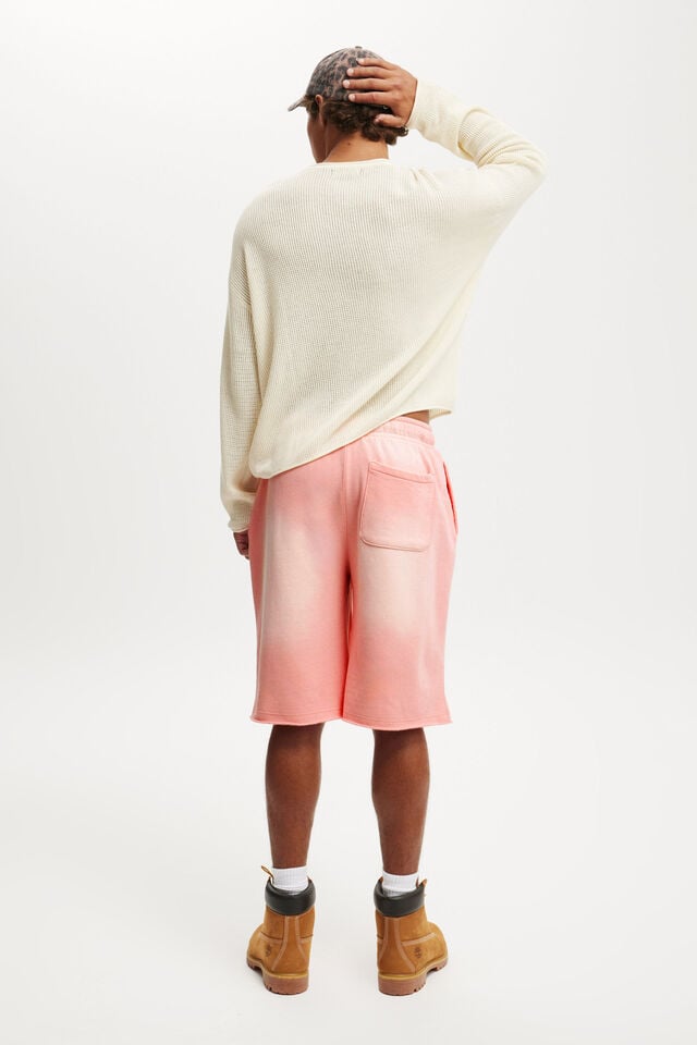 Cotton On Super Baggy Fleece Short Melon / Y2k Wash