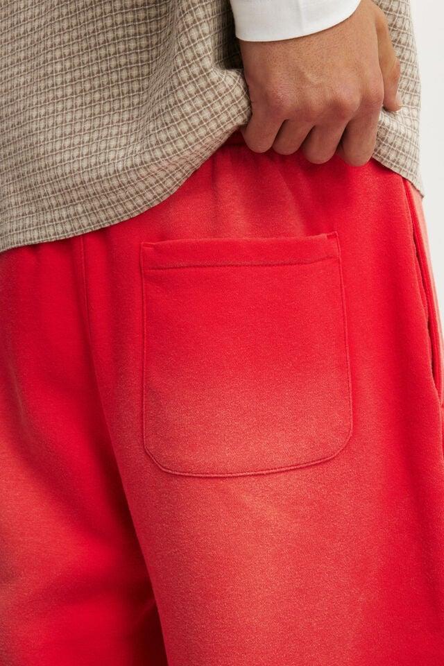 Cotton On Super Baggy Fleece Short Poppy - Spray