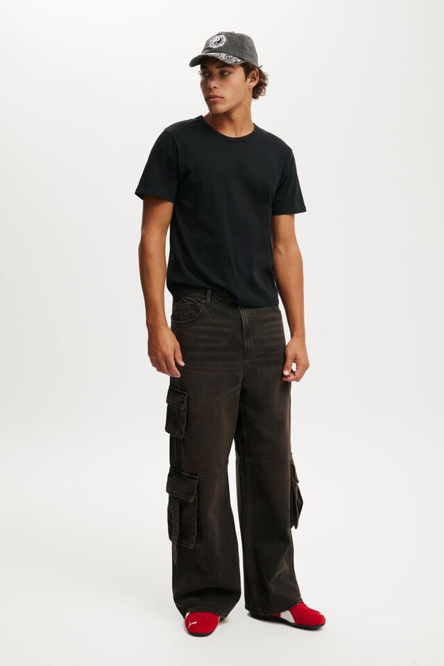 cotton on Super Baggy Jean cargo amber black