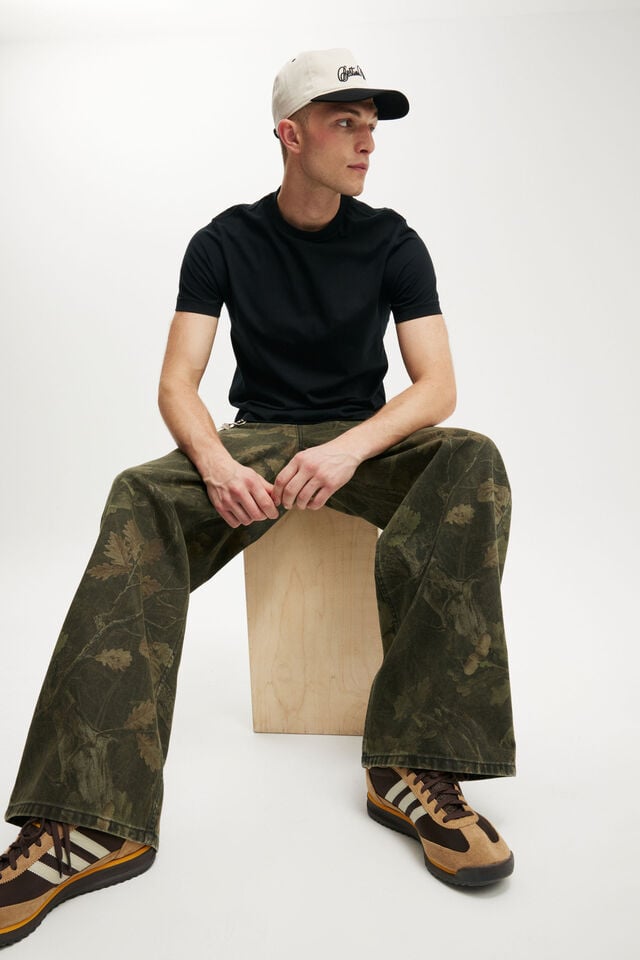 Cotton On Super Baggy Jean Dark Tree Camo