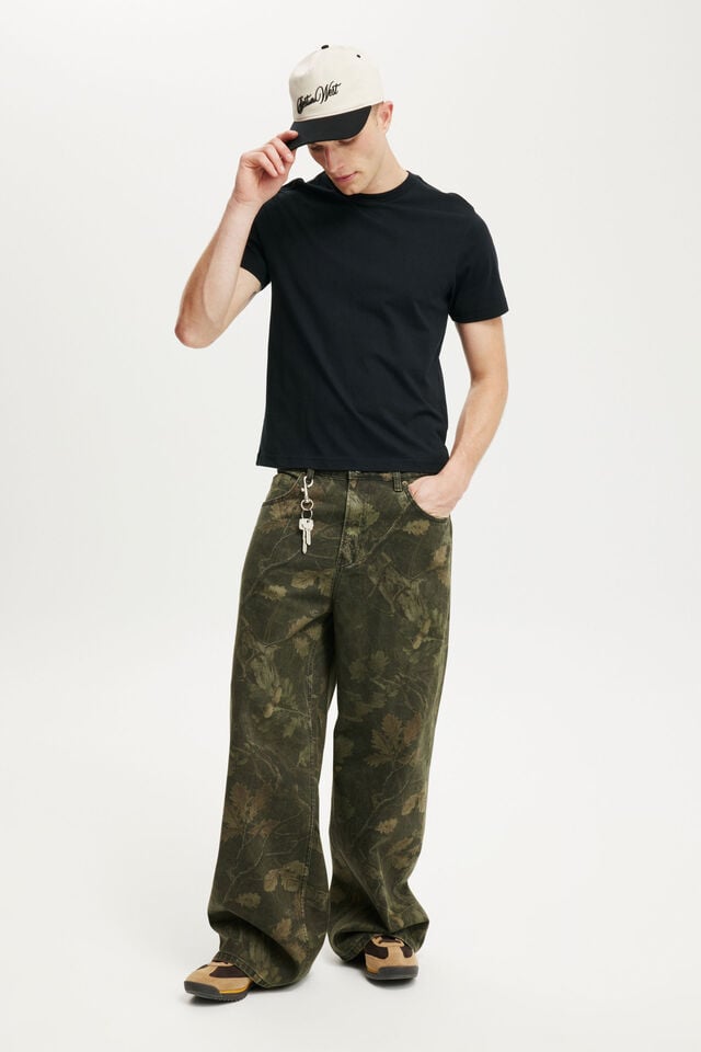 cotton on Super Baggy Jean dark tree camo