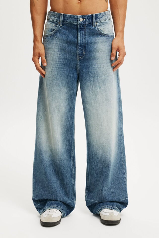 Cotton On Super Baggy Jean Movin Blue