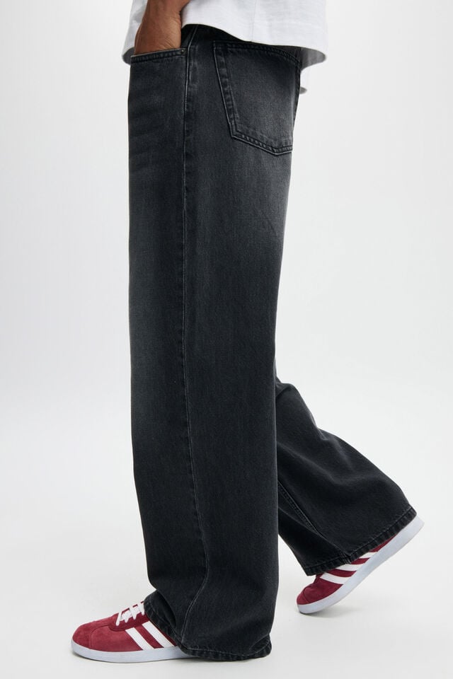 Cotton On Super Baggy Jean Y2k Washed Black