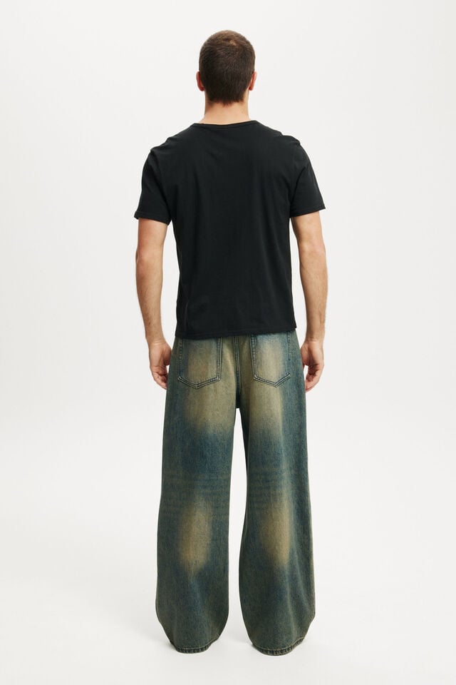 Cotton On Super Baggy Jean Y2k Washed Blue